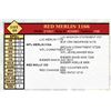 Image 1 : OUT OF SALE - RED MERLIN 1166