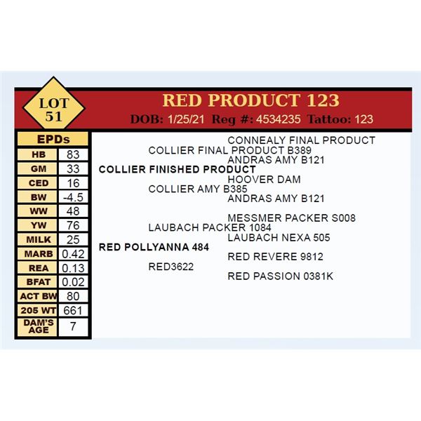 RED PRODUCT 123