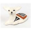 Image 2 : Acoma Hand Painted Ceramic Pottery Fawn by P Jim