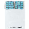 Image 1 : Native American Zuni Sterling Turquoise Cufflinks