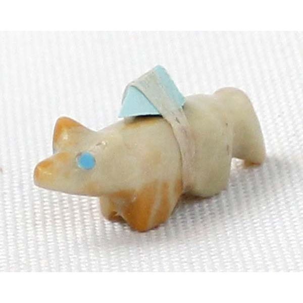 Small Zuni Dolomite Bushy Tail Fox Fetish