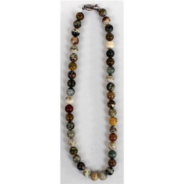 Beautiful Ocean Jasper Bead Necklace