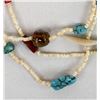 Image 2 : Turquoise Nugget and Shell Bird Fetish Necklace