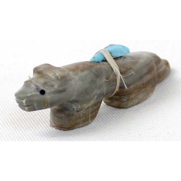 Zuni Picasso Marble Mountain Lion Fetish