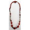 Kenneth Cole Sterling Carnelian Bead Necklace