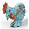 Image 1 : Zuni Turquoise Rooster Fetish by Derrick Kaamasee