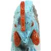 Image 3 : Zuni Turquoise Rooster Fetish by Derrick Kaamasee