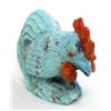 Image 4 : Zuni Turquoise Rooster Fetish by Derrick Kaamasee