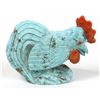 Image 7 : Zuni Turquoise Rooster Fetish by Derrick Kaamasee