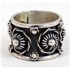 Image 4 : Taxco Sterling Wide Band Ring, Size 7