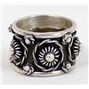 Image 5 : Taxco Sterling Wide Band Ring, Size 7
