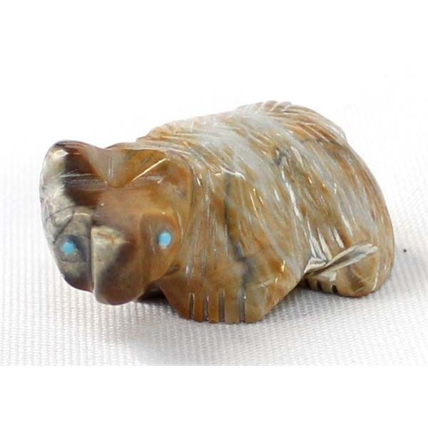 Zuni Picasso Marble Bear Fetish