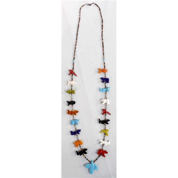 Native American Santo Domingo Fetish Necklace