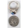 Image 8 : Native American Navajo Sterling Inlay Mosaic Ring