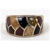 Image 2 : Sterling Inlay Ring, Size 11