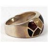 Image 7 : Sterling Inlay Ring, Size 11