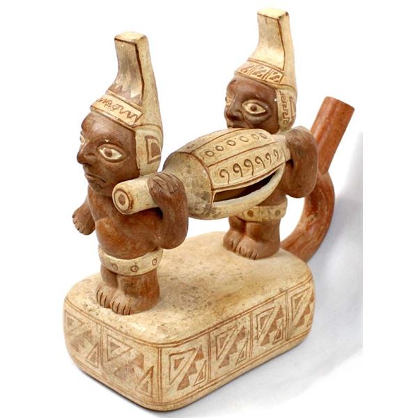 Moche' Culture Stirrup Pottery Replica