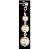 Image 2 : Sterling Pearl Dangle Earrings