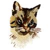 Image 3 : Framed Crewel Embroidery Cat Picture