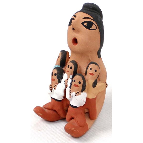 Navajo Pottery Storyteller by Geneve Bitonie