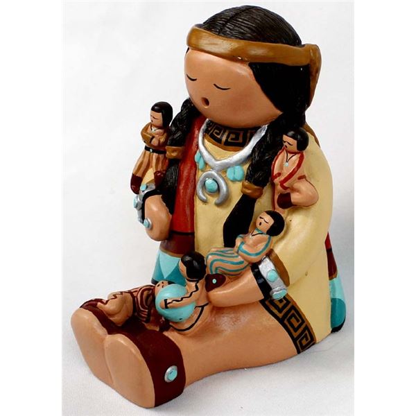 Hand Painted Story Teller by Sandy Whitefeather