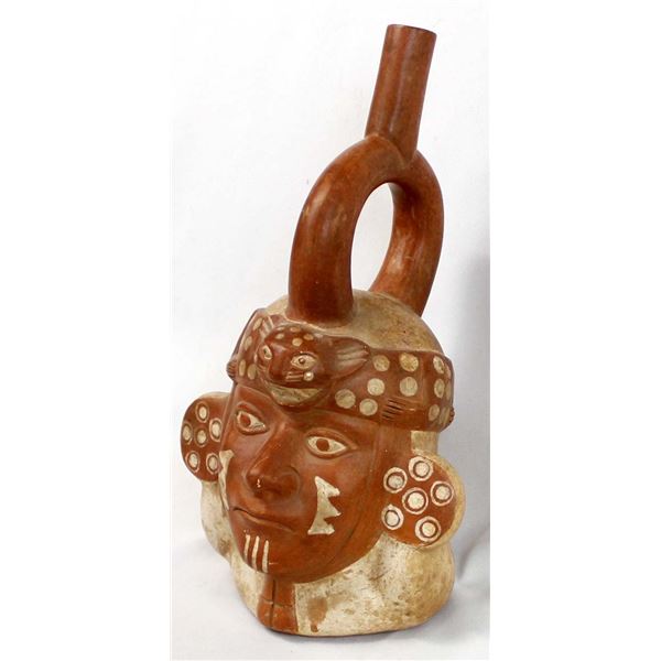 Moche' Culture Stirrup Pottery Replica