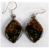 Image 1 : Sterling Unakite Earrings