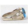 Image 8 : Navajo Sterling Turquoise Ring, Size 11.25
