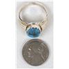 Image 9 : Navajo Sterling Turquoise Ring, Size 11.25