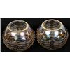 Image 4 : Pr of Hand Blown Gold-gilt Candle Holders