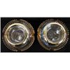 Image 7 : Pr of Hand Blown Gold-gilt Candle Holders
