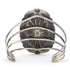Image 5 : Navajo Sterling Concho Bracelet by Tim Yazzie