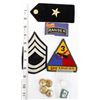 Image 9 : Collection of Military Patches and Buttons