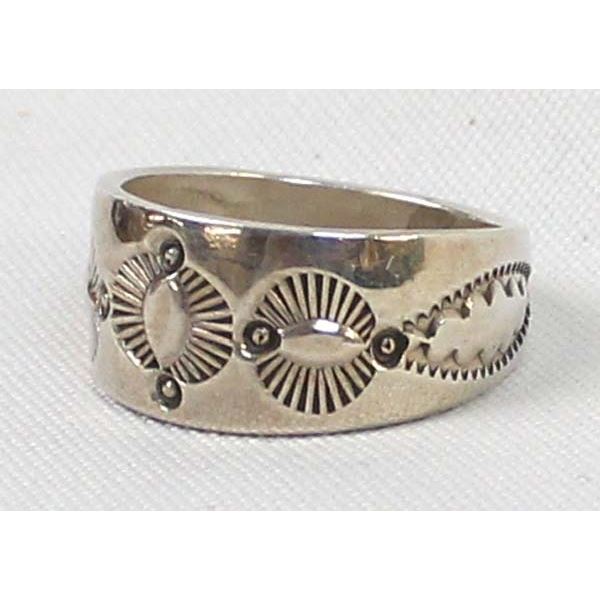 Navajo Sterling Ring, Size 13