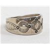 Image 4 : Navajo Sterling Ring, Size 13