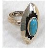 Image 8 : Navajo Sterling Turquoise Ring, Size 10.5