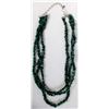 Image 5 : 3 Strand Malachite Nugget Necklace