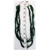 Image 7 : 3 Strand Malachite Nugget Necklace