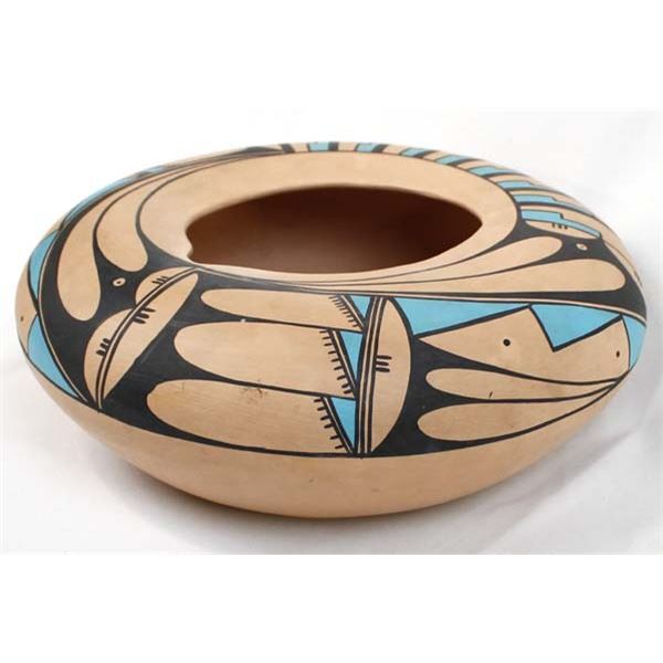 Large Native American Laguna Pottery Bowl