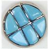 Image 3 : Native American Zuni Sterling Turquoise Cufflinks