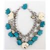 Image 1 : Howlite and Turquoise Magnesite Fetish Bracelet