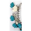 Image 3 : Howlite and Turquoise Magnesite Fetish Bracelet