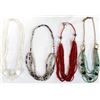 Image 6 : 4 Handbeaded Necklaces by Kills Thunder