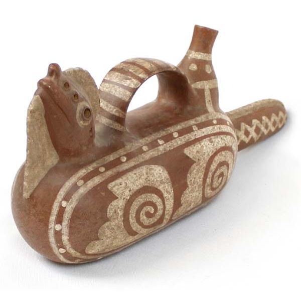 Moche' Culture Stirrup Pottery Replica
