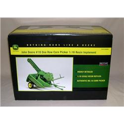 JD #18 One Row Corn Picker Resin Cast by Spec Cast