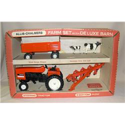 AC 7045 4pc Farm Set w/ Wagon, Plow, and Cow & Calf
