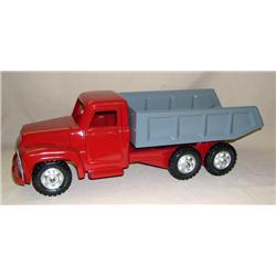 Buddy L Dump Truck Red w/ Gray Box