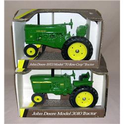 (2) JD Tractors--70 row crop & 3010 nf
