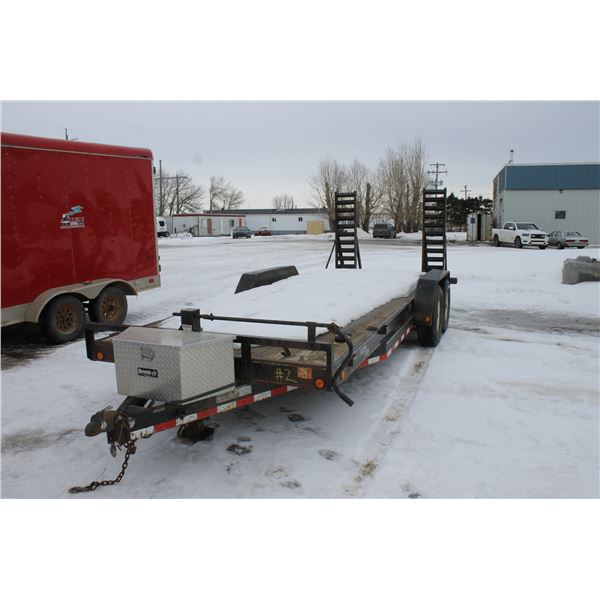 2009 20' Load Trail Tandem Axle Trailer, 2 5/16 Ball, Tool Box, Approx 7,000 lb Axles SN.4ZECH202891