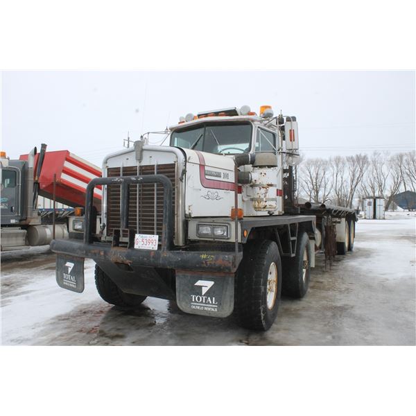 1979 Tandem Tandem Kenworth Bed truck, 3406-18spd, 11x24.5 rear, 445x22.5 front, two hyd winches, 2